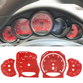 Красная модификация для Porsche Cayenne 2011-2017. Бумажное фоновое украшение приборной панели Авто 99% Пленка для измерения модели автомобиля
