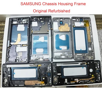 OEM Оригинальный Восстановленный Безель средней рамки для Samsung Galaxy S22 5G Сменный корпус Шасси ЖК-панель для ремонта