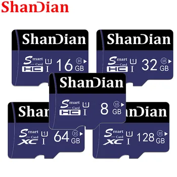 Высокоскоростная Оранжевая карта памяти SHANDIAN TF Card 16GB/32GB/64GB Class 10 Memory Card TF 4GB/8GB Smart TF Card Upgrade Карта памяти Для Телефонов