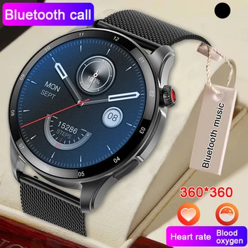1,43 дюймов HD Смарт-часы Мужские NFC Bluetooth Вызов Монитор здоровья Спортивные водонепроницаемые часы мужские Умные Часы женские фитнес + Подарочная Коробка
