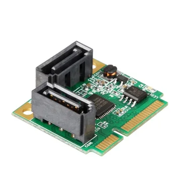 SATA III (6 Гбит/с) 2-портовый контроллер Mini PCI-Express, RAID-карта, адаптер mini pcie-pcie