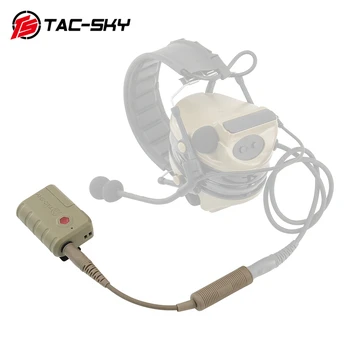 Адаптер Тактической гарнитуры TAC-SKY Bluetooth Ptt для PELTOR MSA AMP TCI Тактические Наушники COMTAC Airsoft Shooting Охотничья Гарнитура