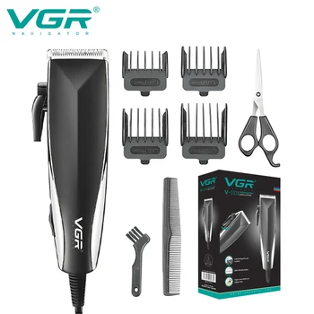 VGR машинка для стрижки волос Профессиональная машинка для стрижки волос Регулируемый Триммер для волос Проводная машинка для стрижки волос Бытовая машинка для стрижки для мужчин V-033