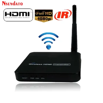 1080P 100M 5.8GHz Беспроводной Видеопередатчик Отправитель Приемники HDMI H.264 Беспроводной WiFi Удлинитель с ИК-пультом дистанционного управления до 100m