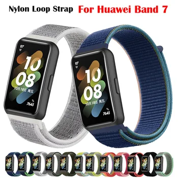 Нейлоновый ремешок с петлей для Huawei band 7, спортивный ремешок correa, аксессуары для умных часов, Регулируемый сменный ремень для Huawei watch band 7