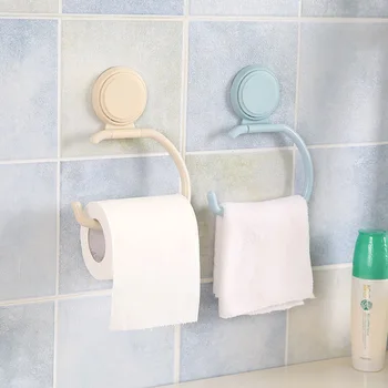 Пластиковый держатель для бумажных полотенец, Многофункциональный, без гвоздей, Настенные крючки для туалетной бумаги, Держатель для полотенец для ванной комнаты, кухонные принадлежности