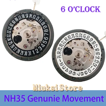 6.0 NH35 NH35A Часы Механические с Автоматическим приводом механическая дата в положении 6.0 часов с автоподзаводом Ремонт Высококачественных Часов