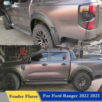 Расширители крыльев для Ford Ranger Следующего поколения 2022 2023 + Защита колесных арок Wildtrak с резиновым уплотнением Двойная кабина 4X4