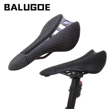BALUGOE 140 мм Углеродное 3D печатное Седло, сверхлегкое велосипедное сиденье, Велосипед с полой Подушкой, Дорожный велосипед/MTB Гоночные Велосипедные запчасти