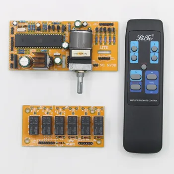 Двухканальный пульт дистанционного Управления MV02 Регулятор громкости Потенциометр двигателя ALPS С переключением 4 аудиовходов