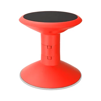 Пластиковый стул Storex для покачивания, регулируемая высота сиденья без спинки 12-18 дюймов, красный