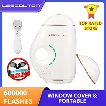 Новейший Лазерный Эпилятор Lescolton IPL для Удаления волос, 600000, Вспышка, Лазерный Эпилятор для Женщин, Мужчин, Триммер для Бикини, Электрический Депилятор
