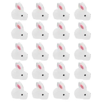 Светящийся кролик, милый мультяшный светящийся цветной кролик, Реалистичные маленькие фигурки Кролика, Пасхальные принадлежности для Вечеринок