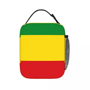 Утепленные сумки для ланча со Старым Эфиопским флагом, портативные сумки для пикника, термосумка-холодильник, ланч-бокс, сумка-тоут для женщин, детей, школы