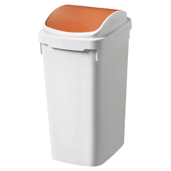 HPDEAR Мусорное ведро для ванной Комнаты Водонепроницаемая пластиковая мусорная корзина с откидной крышкой Мусорное ведро для Унитаза Спальня Узкая корзина для мусора