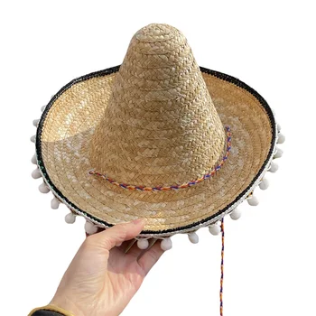 Мексиканская вечеринка Fiesta, Декоративная Мини-шляпа-Сомбреро для детей, реквизит для карнавальных костюмов и праздничных торжеств