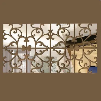 25x100 см 3D Зеркальная наклейка на стену Акриловая Декоративная наклейка для домашнего Декора Искусство украшения своими руками Зеркальные наклейки для детских комнат Домашний Декор