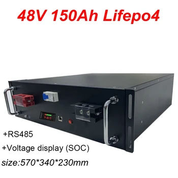 GTK Перезаряжаемая Литиевая батарея Lifepo4 48v 150ah Lifepo4 с RS485 Связью Для Систем питания Hybird Инвертор + Зарядное устройство 10A