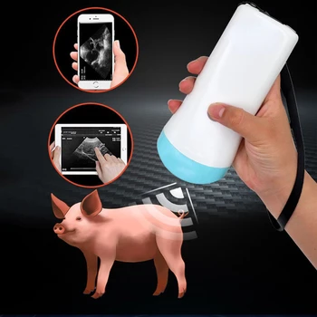 Беспроводной Ветеринарный ультразвуковой сканер Портативный Тест на беременность Ручной ультразвуковой аппарат Свинья Овца Большая собака Карманная машина