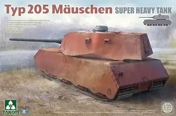 Набор пластиковых моделей Takom 2159 в масштабе 1/35 Тип 205 Mauschen Super Heavy Tank