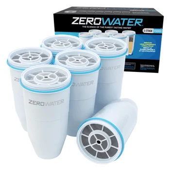 Замена 5-ступенчатого фильтра для воды Zerowater - 6 упаковок, картриджный фильтр, осмос