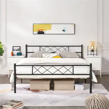 Easyfashion X-Design, металлическая кровать размера 