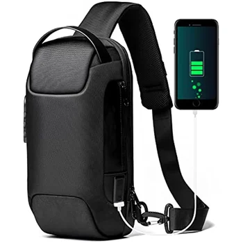 Водонепроницаемая USB-Оксфордская сумка через плечо, Противоугонная сумка-слинг, Нагрудная сумка, рюкзак, Водонепроницаемая сумка через плечоusb Порт для зарядки