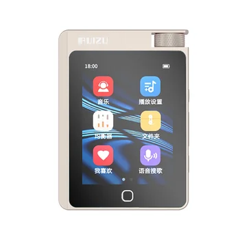 RUIZU Touch S n Bluetooth Hi-Fi Музыкальный MP3-плеер DSD256 с декодированием, Портативный спортивный плеер Walkman Серебристо-серый