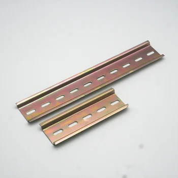 Универсальный тип 35-мм алюминиевой DIN-рейки с прорезями для клеммных колодок C45 DZ47, клеммные колодки контактора Din-рейки
