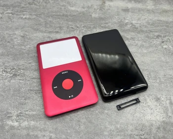 красная передняя лицевая панель черная задняя крышка корпус clickwheel красная центральная кнопка безель для iPod 6th 7th classic 80gb 120gb 160gb