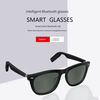 Умные очки с технологией Black Популярный Поляризованный драйвер музыкального вызова Многофункциональные солнцезащитные очки для громкой связи Bluetooth 5.0