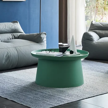 Круглый чайный столик в скандинавском стиле, простой маленький журнальный столик, приставной столик, креативный угловой столик, Интернет-знаменитость, домашняя индивидуальность