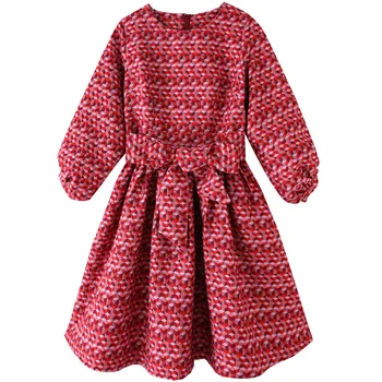 Женская Модная одежда, Новинка Осени, Модная красная юбка в Корейском стиле, Легкое Роскошное платье для светской львицы с темпераментом