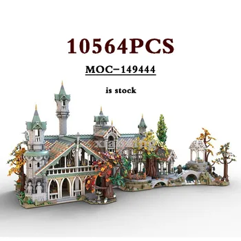 2023 MOC-149444 Средневековая Модель Здания 10316 Расширение Королевства MOC-151016 Последний Семейный Дом Строительный Блок Игрушки Рождественские Подарки