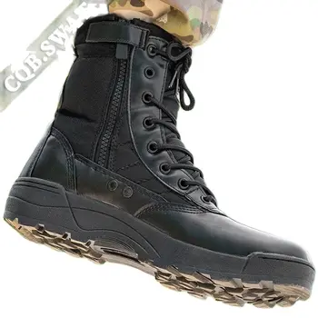 Осенние армейские ботинки с высоким берцем, мужские тактические тренировочные ботинки для альпинизма в пустыне
