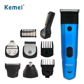 Профессиональная Машинка для стрижки волос Kemei, Беспроводные Мужские Перезаряжаемые Триммеры для волос, Парикмахерская Электрическая Машинка для стрижки, Газонокосилка