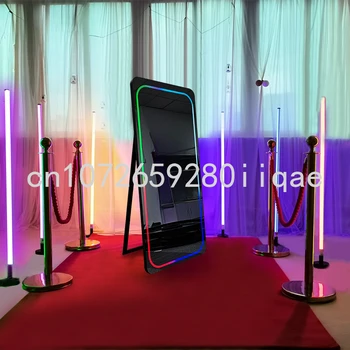 Портативная фотобудка для селфи Magic Mirror Photo Booth с сенсорным экраном, светодиодная рамка, прямая доставка для мероприятий
