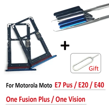 Оригинальная Замена Держателя Nano SIM-карты Лоток Слот для Чипа Выдвижной Держатель Адаптер Гнездо Для Moto E20 E40 E7 Plus One Fusion Plus Vision