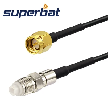 Superbat DAB/DAB + Автомобильная Радиоантенна FME Штекер к SMA штекерному кабелю RG174 10 см для автоматического DAB