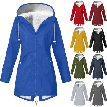 2023 Новая зимняя куртка С подкладкой, Утепленная Куртка для бега, Три в одном, Верхняя одежда, Одежда для Походов от дождя и ветра с капюшоном, Водонепроницаемая