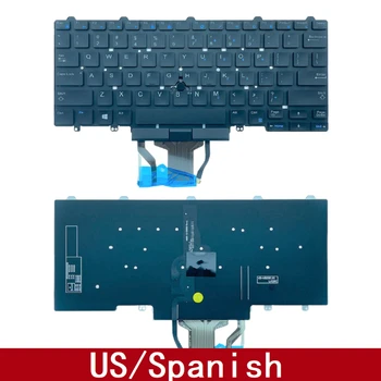 Для Dell Latitude 5480 E5450 E5470 E7450 E7470 Замена Клавиатуры Ноутбука Американская Испанская С Подсветкой