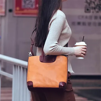 Модный винтажный роскошный органайзер из натуральной кожи, женская сумка, дизайнерская сумка для выходных на открытом воздухе, мягкая сумка-мессенджер из натуральной воловьей кожи