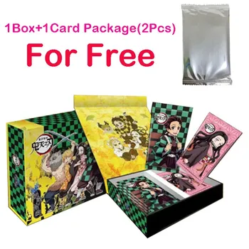 Карты Demon Slayer Kimetsu No Yaiba Booster Box Фигурки Японского Аниме Хобби Tcg Карта Для Детей Подарочная Игрушка С Бесплатным Пакетом карт