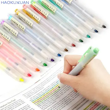 Многоразовые Выдвижные маркеры Флуоресцентная ручка Пастельные маркеры для выделения Рисунка раскрашивания