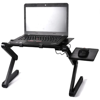Стол для ноутбука Из алюминиевого Сплава, Регулируемый Портативный Складной Компьютерный Стол, Стол для ноутбука в студенческом общежитии, Подставка для дивана-кровати