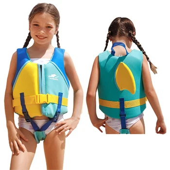 2023 Новый детский Спасательный жилет для плавания с мультяшным принтом, Детский Спасательный жилет для начинающих на летнем пляже