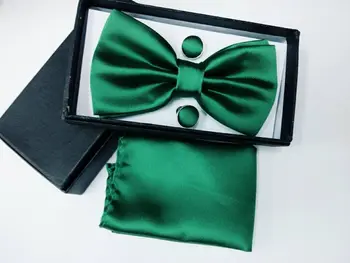 SHENNAIWEI однотонный набор галстуков-бабочек для мужчин, свадебное платье, мужские наборы галстуков и носовых платков, галстук, запонки, коробки, подарочная коробка lote
