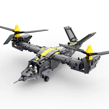 V-22 Osprey Вертолет Строительные Блоки Высокотехнологичные Кирпичи Пропеллер Конвертоплана Aircrart Модель Самолета Игрушки Детский Военный Подарочный Набор
