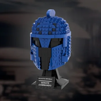 MOC-89906 Senate Commando (шлем Callection) Модель строительного блока сращенная игрушка-головоломка Детский подарок