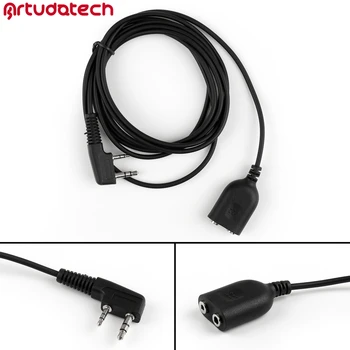 Artudatech 1 шт. Удлинительный кабель 2Pin K-типа Для Радионаушника, динамика, Микрофона Для Kenwood Для Baofeng 2 м